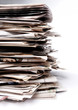 The heap of Newspapers