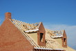 maison en briques en construction