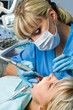 dentistry, doctor and patient, drilling the tooth