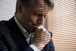 a depressed businessman