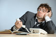 Lazy businessman