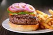 Photo en ligne au meilleur prix Hamburger with fries