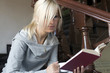 Beautiful woman reading book Beautiful woman reading book