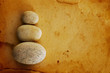 Quadro Stones on old paper background