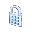 Lock with numpad