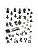 christmas vector silhouettes