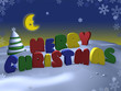 Ilustración: merry christmas - 3d background merry christmas - 3d background