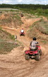 The riding on a quad