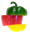 Tricolor paprica in one