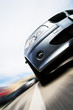 Very fast car moving with motion blur