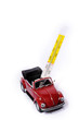 Car and controll with thermometer Car and controll with thermometer