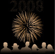 Happy new year 2008, vector work