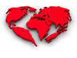 Earth in the form of heart