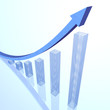 Rising Graph with bar chart