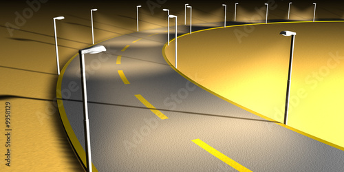 Illustration: Lightened Street Lightened Street