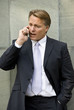 Businessman arguing on cellphone