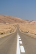 Desert highway and sky
