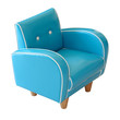 Fauteuil club bleu avec détourage
