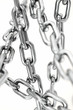 Chains isolated over a white background.