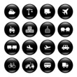 Vector: transport buttons transport buttons