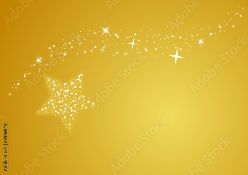 Illustration: gold merry christmas background, star gold merry christmas background, star