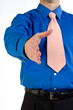 Man extending handshake