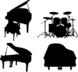 silouhette instrument de musique