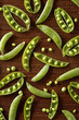 Snow Peas in Pattern