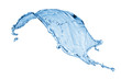 Blue water splashing on a backdrop. Blue water splashing on a backdrop.