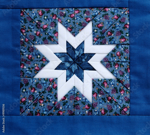 Photo: quilt star blue quilt star blue