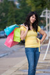 Woman Shopping In The City