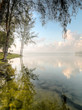 Morning Cloudscape Reflected in Still Lake