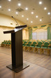 Modern auditorium hall for presentation with tribune