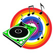 green turntable