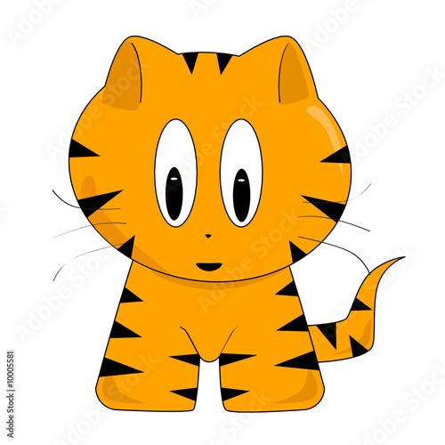 orsmall black tiger cubs as