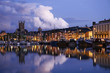 coucher de soleil sur le port