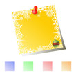 Notepaper with winter design...