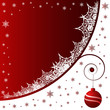 Christmas balls with snowflakes