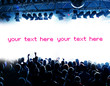 Blaue Party und Fläche für eigenen Text Blaue Party und Fläche für eigenen Text