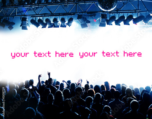 Photo: Blaue Party und Fläche für eigenen Text Blaue Party und Fläche für eigenen Text