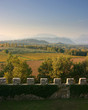 View from Arcano castle near Udine, Italy