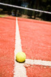 Tennis ball on the court