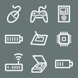 White electronics web icons V2 set 2