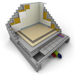 Cube techno chambre