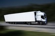 white truck on higway