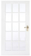 Just white door with a golden handle