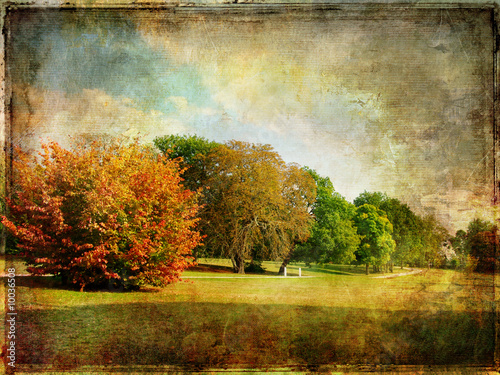 Photo: late autumn - vintage picture late autumn - vintage picture