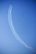 Plane in acrobation during air show
