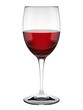red wine glass isolated on white red wine glass isolated on white