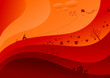 Abstract graphics with autumn themes